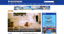 Desktop Screenshot of metropadang.com